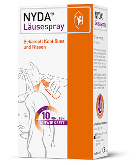 Packshot Nyda® Läusespray zur Behandlung von Läusen und Nissen